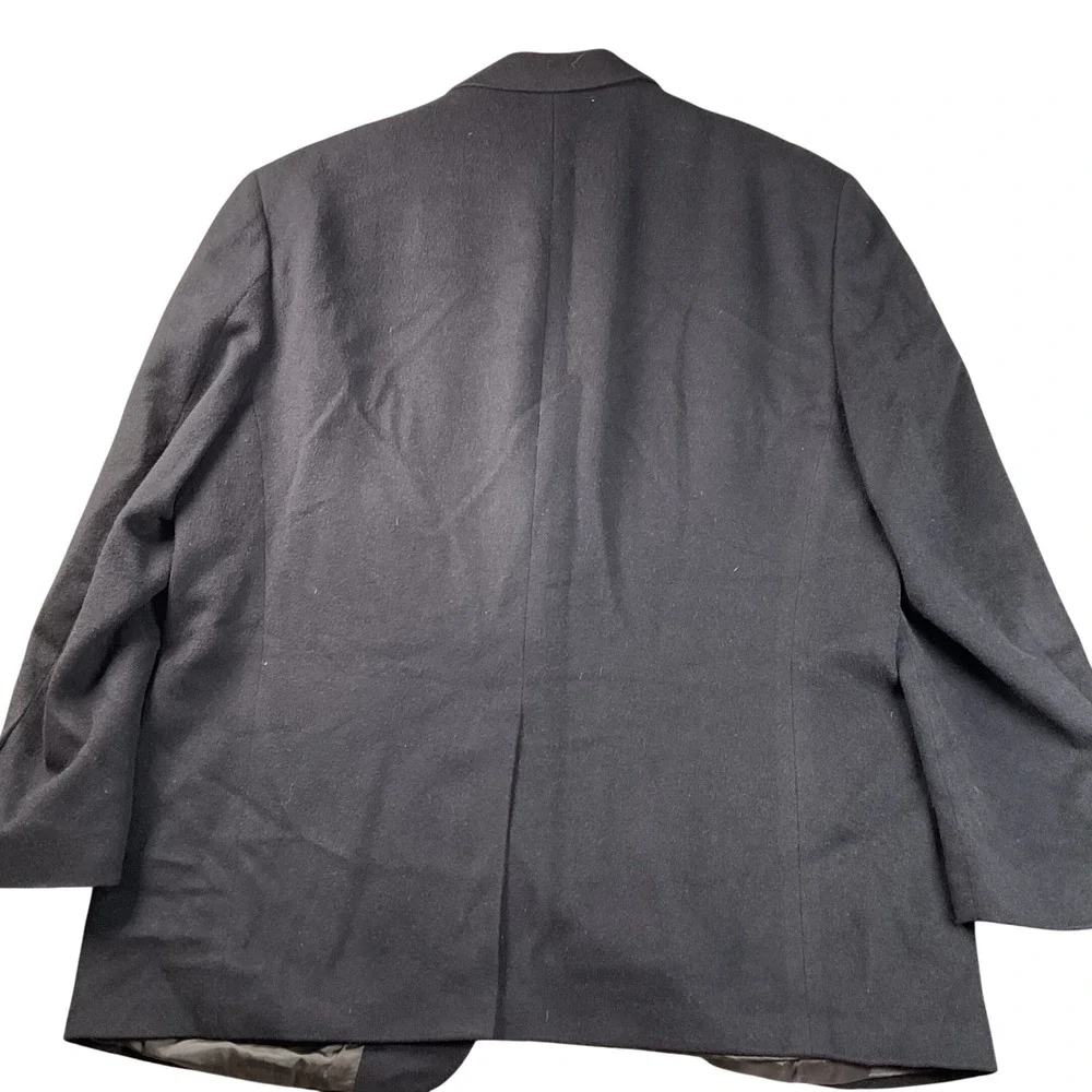 Joseph & Feiss Blazer Mens 48 Regular Black Excellent 100% Camel Hair Sport Coat